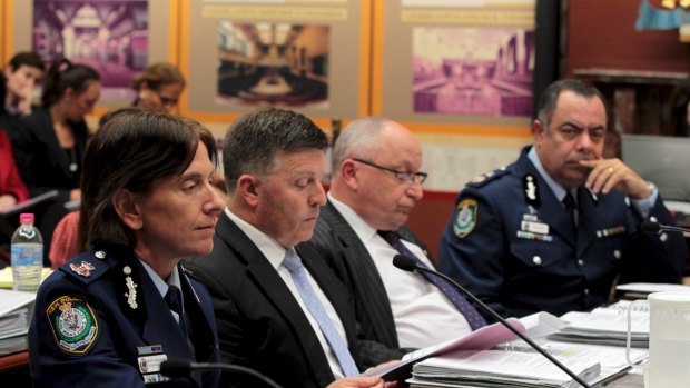 Subject of 'intense electronic and other surveillance': Police Deputy Commissioner Nick Kaldas, far right. 
