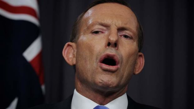 Facing some opposition: Prime Minister Tony Abbott.