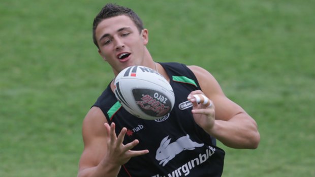 Ready to rumble ... highly-prized signing Sam Burgess will make his Rabbitohs debut on Sunday.