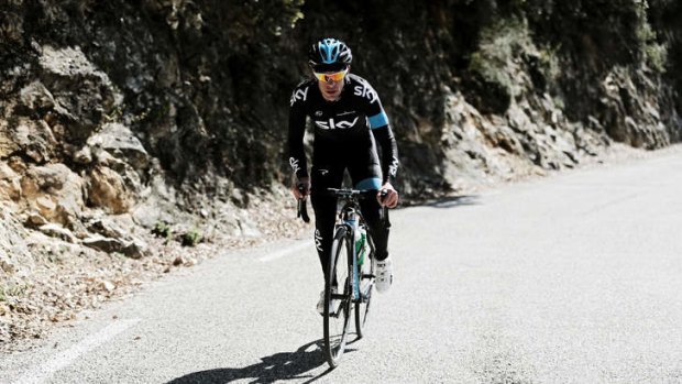 Riding high: Richie Porte is ready to emerge from Tour de France champion Chris Froome's shadow in Florence.
