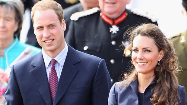 Getting married ... Prince William and Kate Middleton.