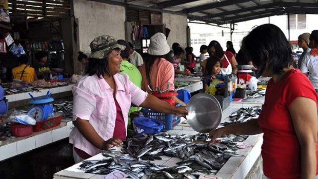A scene from the Boac public markets in Marinduque.