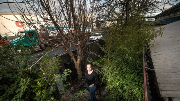 Emma Honey is one of nine residents that want Transurban to buy their homes on Hyde Street in Yarraville. 