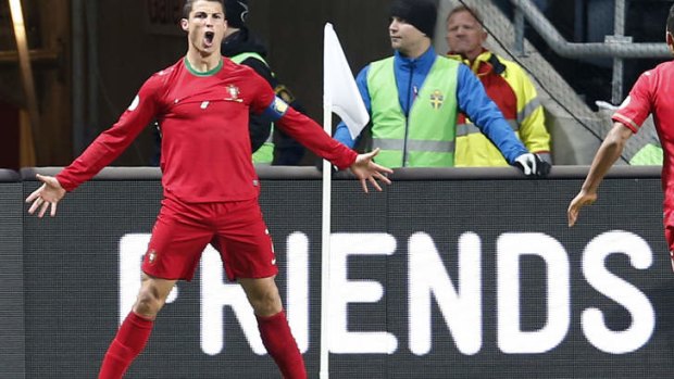 Portugal's Cristiano Ronaldo scored all of his side's four goals over the two legs of the qualifier against Sweden.