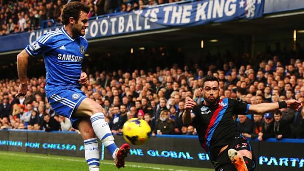 Red devil in the detail: Juan Mata of Chelsea may move to Manchester United.