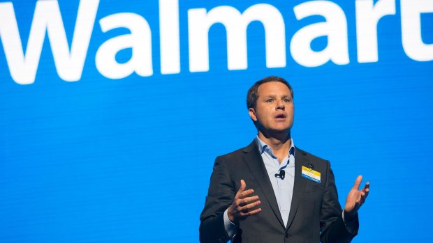 Walmart chief exeuctive Doug McMillon addressed shareholders.