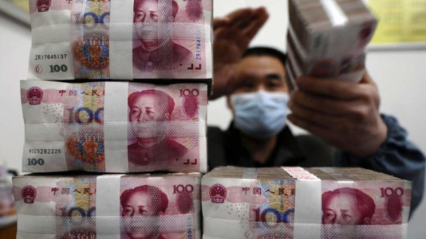 Money to be made: Shadow banking is now worth an estimated $5.5 trillion in China.
