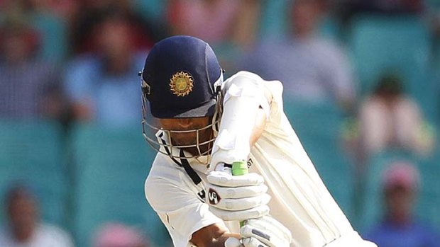 Rahul Dravid is bowled - again - this time by Ben Hilfenhaus.