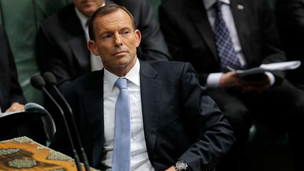 Tony Abbott insists the punch never happened.