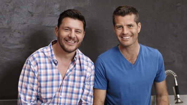 Manu Feildel and Pete Evans serve up criticism and compliments in <i>My Kitchen Rules</i>.