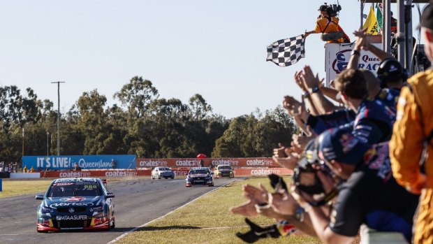 Craig Lowndes was a crowd pleaser in the SuperSprint.