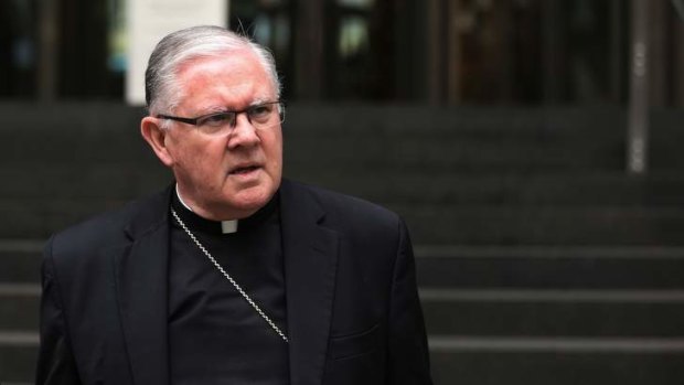 Mishandled: Archbishop of Brisbane Mark Coleridge at the Royal Commission this week.