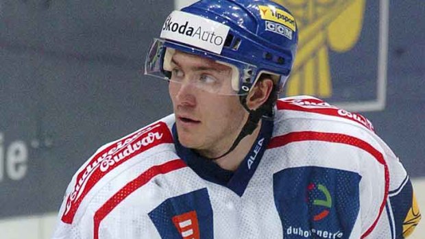 Killed ... Czech national ice hockey team player Karel Rachunek.