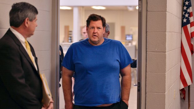 Todd Kohlhepp is escorted into a Spartanburg County magistrate courtroom.