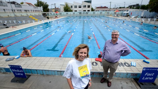 Lilian Eason Hubbard and father Leigh Hubbard played key roles in the fight to keep Fitzroy pool open and joined a mass occupation of the pool that lasted almost eight weeks.