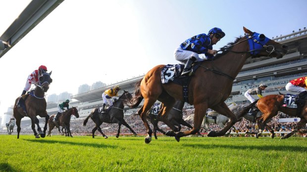 Gallant in defeat: four-time group 1 winner Buffering finished outside the places in Hong Kong.