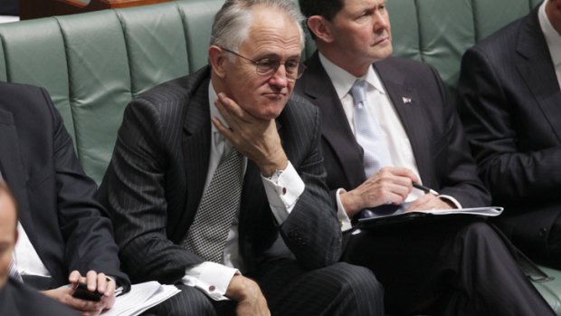 French fancy ...Malcolm Turnbull in Parliament.