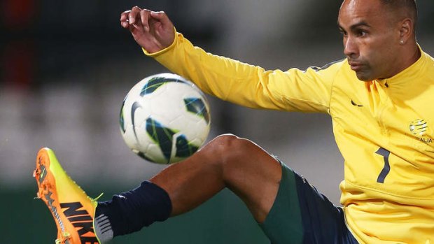 Archie Thompson wants to play for the Socceroos and Melbourne Victory in October.