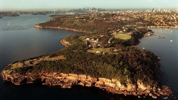 Proposal: The aerial view of Middle Head surrounded by national park.