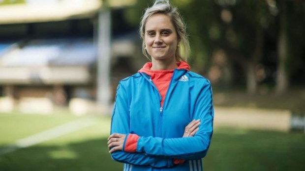 City2Surf contender: Distance runner Milly Clark at Sydney University.