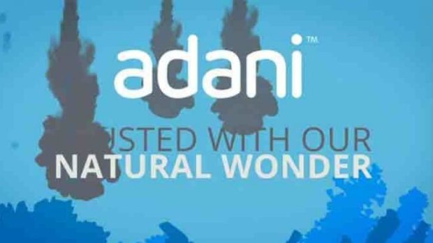 A still of the blocked GetUp! video on trusting Adani.