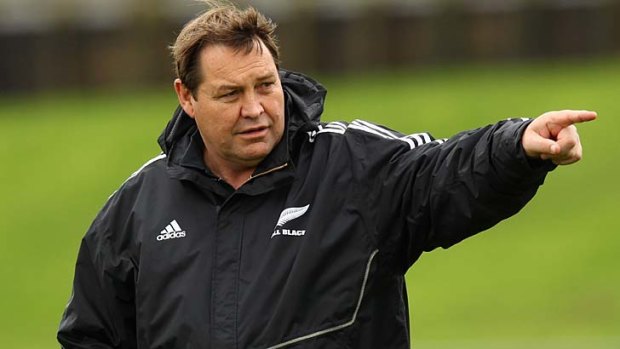 Finger pointing ... Steve Hansen accuses Wallabies of poaching players.