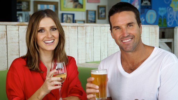 A day in the life ... Kate Waterhouse with Pat Rafter.