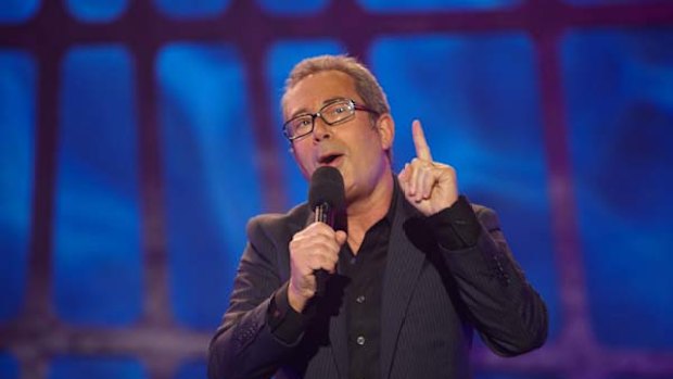 Ben Elton in full cry on Planet Earth.