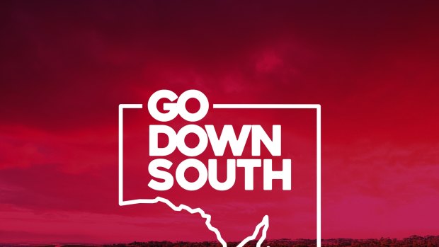 The campaign poster for Go Down South With Your Mouth, South Australia