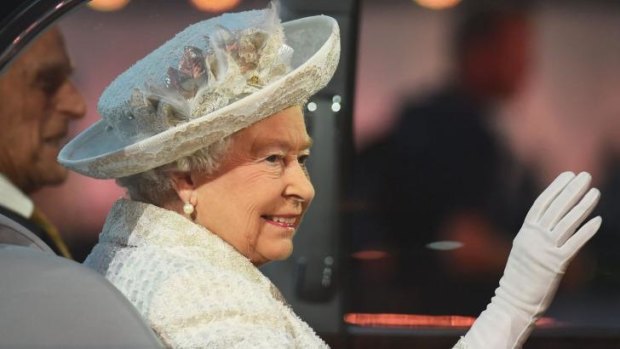 Queen Elizabeth II, Patron of the CGF arrives during the Opening Ceremony for the Glasgow 2014 Commonwealth Games at Celtic Park