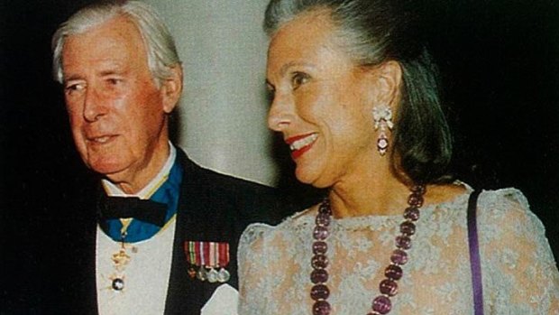 Primrose's mother, Lady Potter, otherwise known as the 'Empress', and her second husband Sir Ian Potter, said to be worth $60 million. 