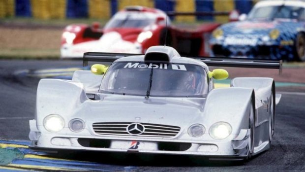 Flying machine: Mark Webber at Le Mans in 1999.
