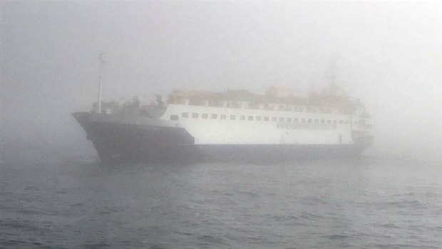 The Togo-flagged freighter Youzarsif H is seen at the scene of an accident in the Black Sea.