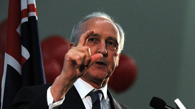 'This big': Paul Keating accuses the Liberals of walking away from accountability standards.