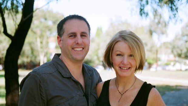 Shawn Smith, pictured with partner Nicole Kavanagh, uses an online accounting service for his photography business.