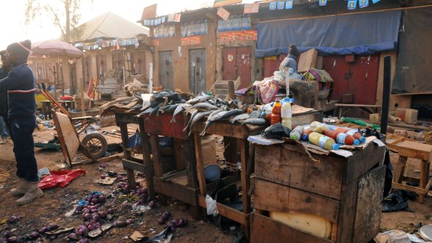 Attacks continue: A double bomb attack that killed 31 people in a crowded market on December 12 in the central Nigerian city of Jos has been blamed on Boko Haram.