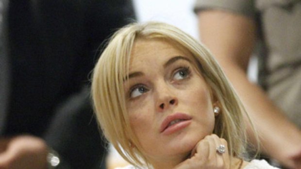 Chequered history ... Lindsay Lohan pleads not guilty to theft charge.