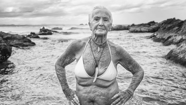 'Feather and the Goddess Pool' shows the photographer's ability to connect with a range of subjects.