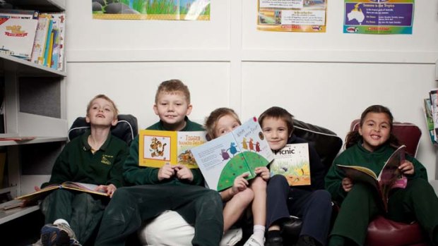 Bookworms ... students from  Aspect Vern Barnett School will take on the Premier’s Reading Challenge.
