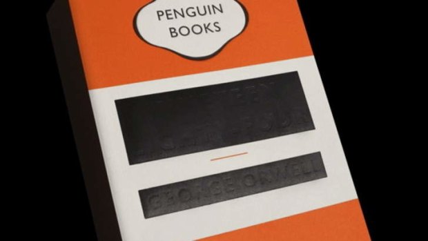 The cover of the Penguin unabridged edition of George Orwell's <i>1984</i>.