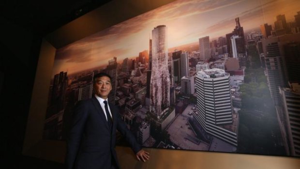 Adrian Sum from Sino Ocean Land, one of China's largest property developers.