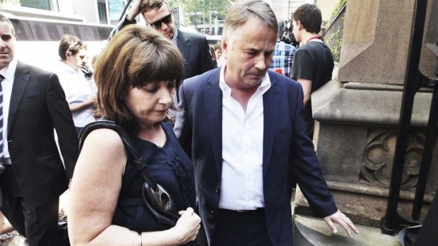 Sentencing shock: parents Ralph and Kathy Kelly.