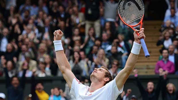 Andy Murray triumphed over a relentless David Ferrer.