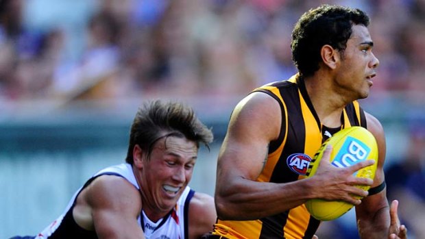 The Hawks and Cyril Rioli are looking at keeping the ball for as long as possible.