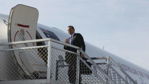 Prime Minister Tony Abbott board a plane bound for Indonesia where asylum seekers will be top of the agenda.