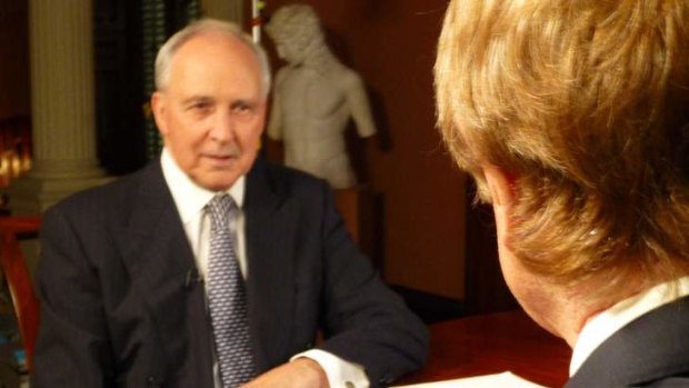 Paul Keating interviewed by the ABC's Kerry O'Brien.