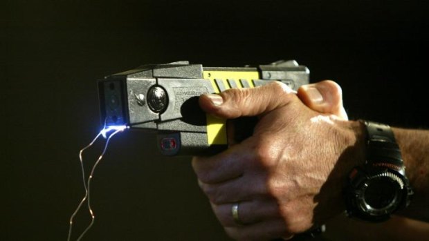 Hot shot: Taser guns were used in the ACT 144 times between 2011 and July 2014.