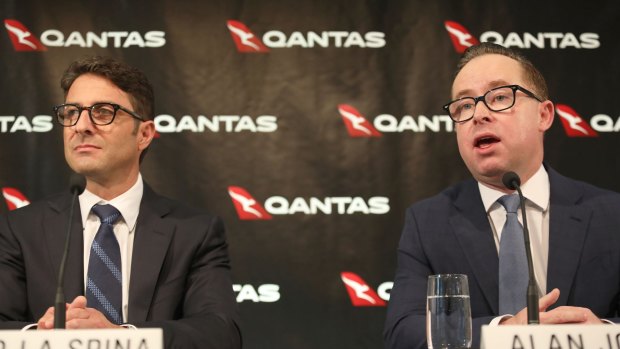 CFO Tino La Spina and CEO Alan Joyce said they have to continue to plan for the environment to remain very competitive.
