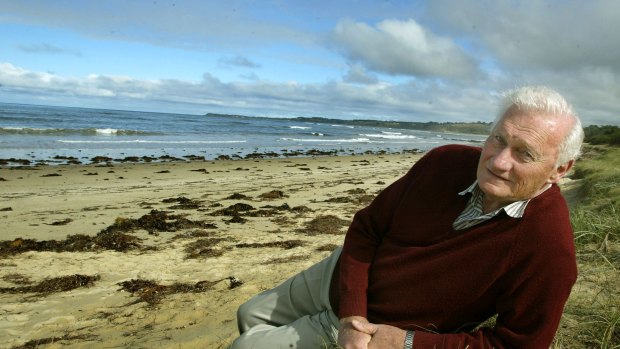 Former businessman and politician John Siddons at his beloved Shoreham Beach. 