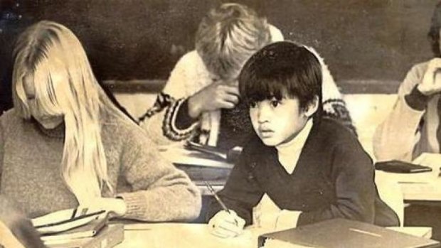 Genius at work … a seven-year-old Terry Tao does a maths test with year 10 students in 1983.
